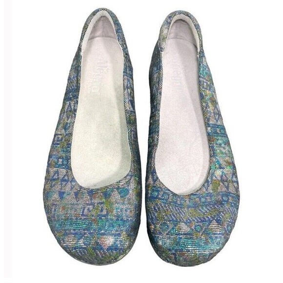 Alegria Petal Rave on the Nile Slip On Flats Loafers Metallic Multi Print Size 9 - Picture 1 of 8